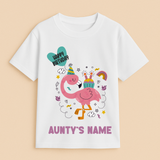 "The Birthday Edit - Aunty Edition" Personalised Celebration Tees by Keino Kids