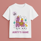 "The Birthday Edit - Aunty Edition" Personalised Celebration Tees by Keino Kids
