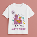 "The Birthday Edit - Aunty Edition" Personalised Celebration Tees by Keino Kids