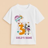 "The Birthday Edit" – Personalised Celebration Tees by Keino Kids - 3 Year Old