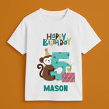 "The Birthday Edit" – Personalised Celebration Tees by Keino Kids - 5 Year Old