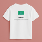Back of Keino Kids T-shirt featuring Ephesians 4:32 Scripture – Christian personalised kidswear